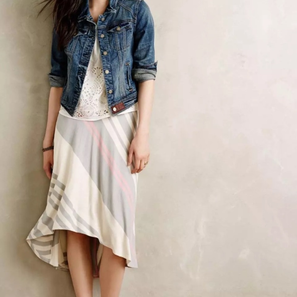 Anthropologie Bordeaux Skirt